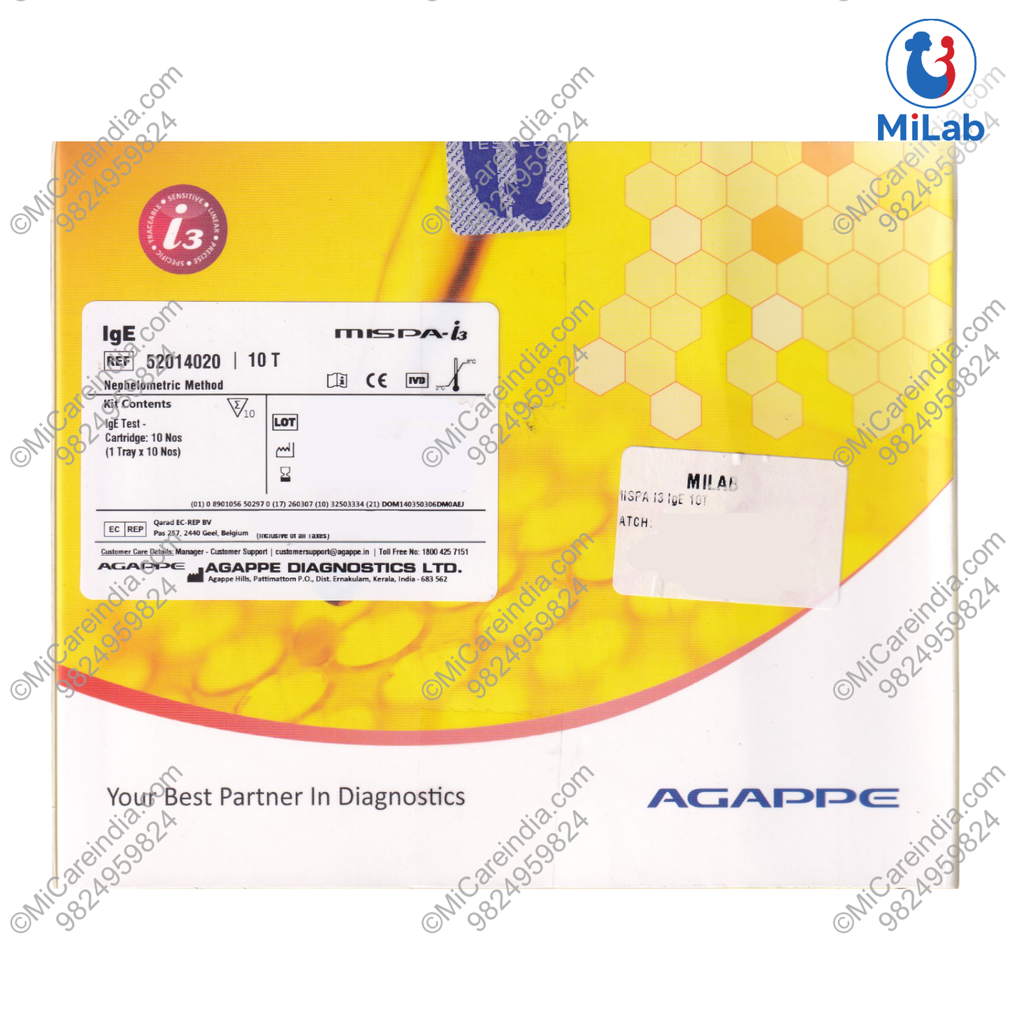 Agappe Mispa i3 IgE Kit (10 Tests)