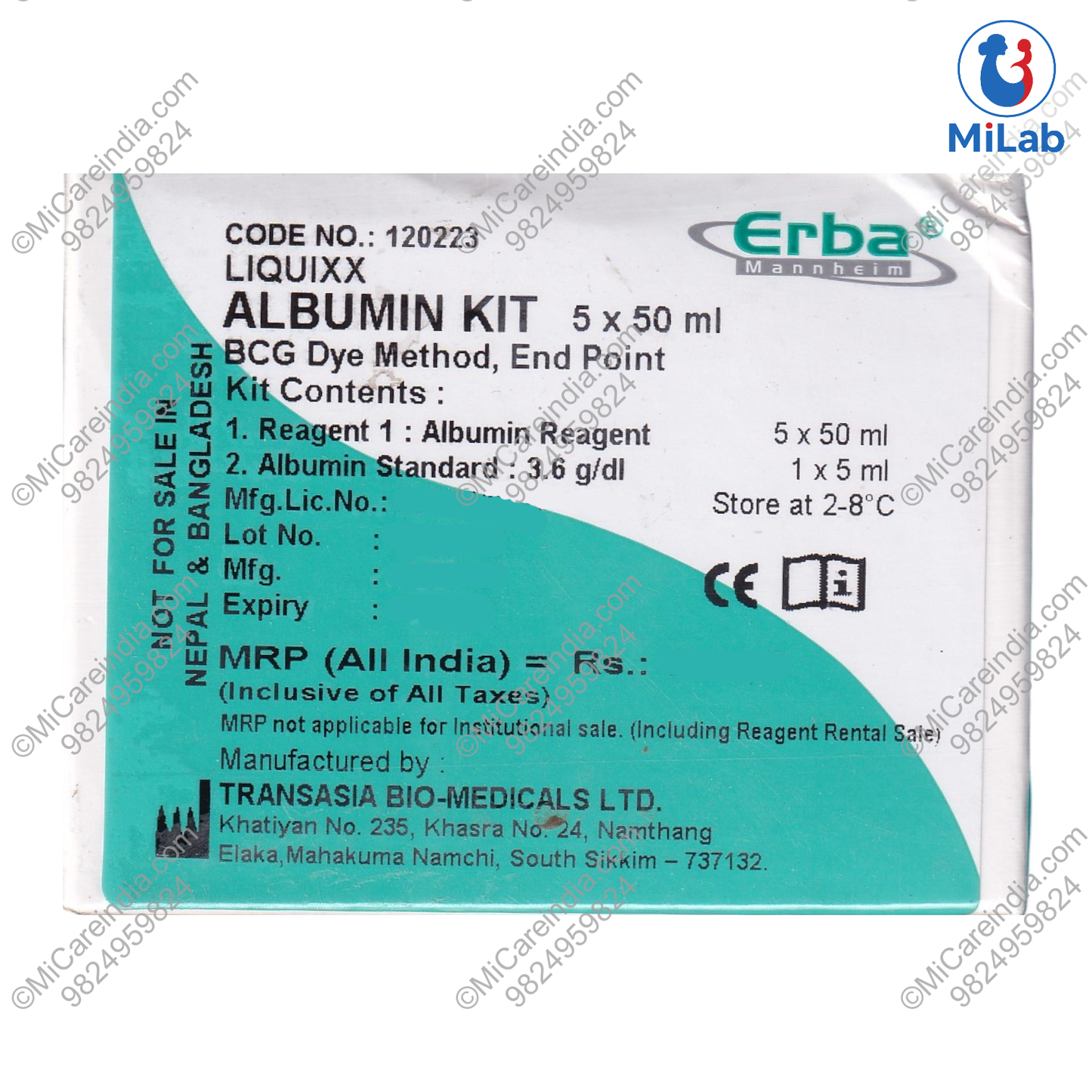 Transasia Albumin Kit (5x50ml)