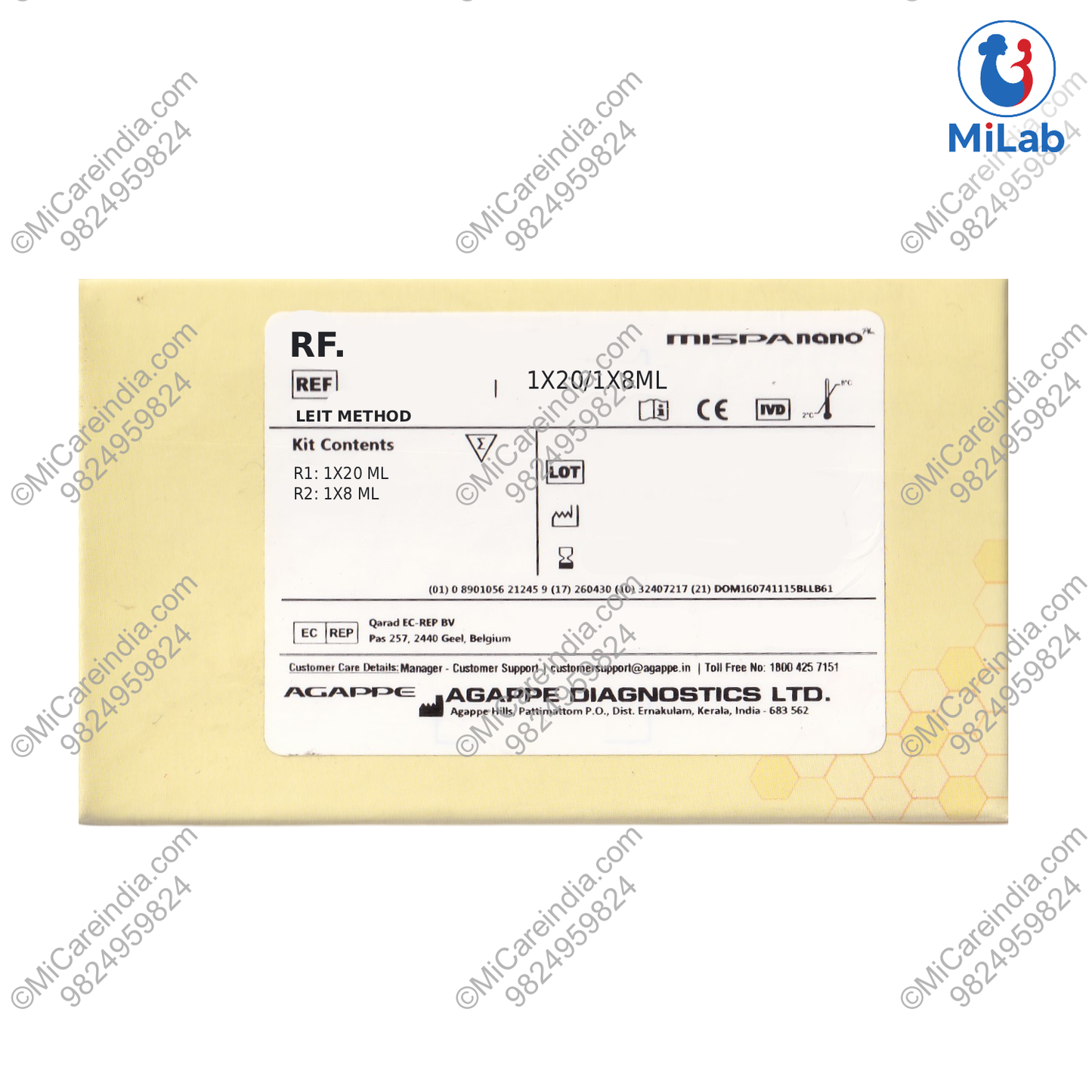 Agappe RF Leit System Pack Kit (1x20ml/1x8ml)