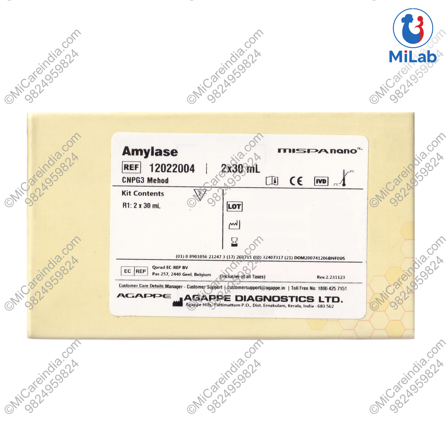 Agappe Amylase System Pack Kit (2x30ml)