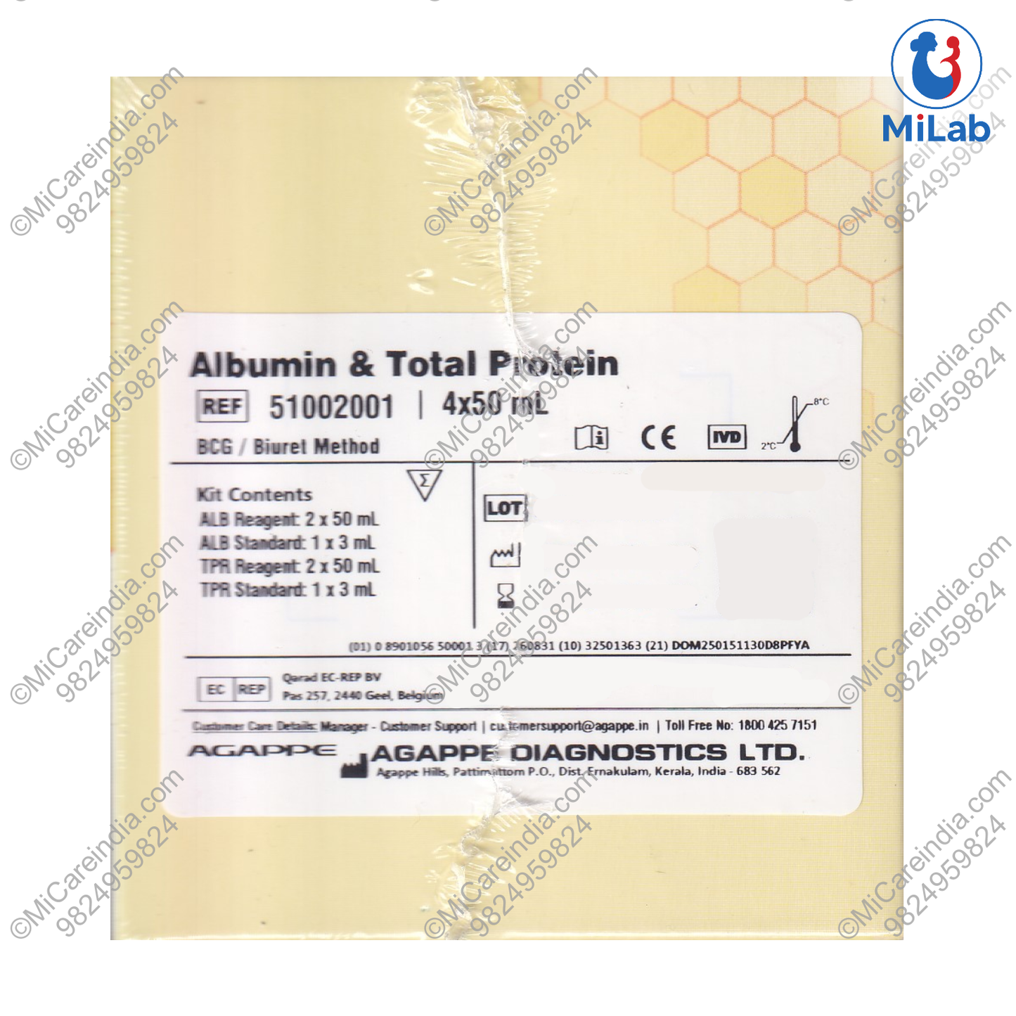 Agappe Albumin & Protein Kit (4x50ml)