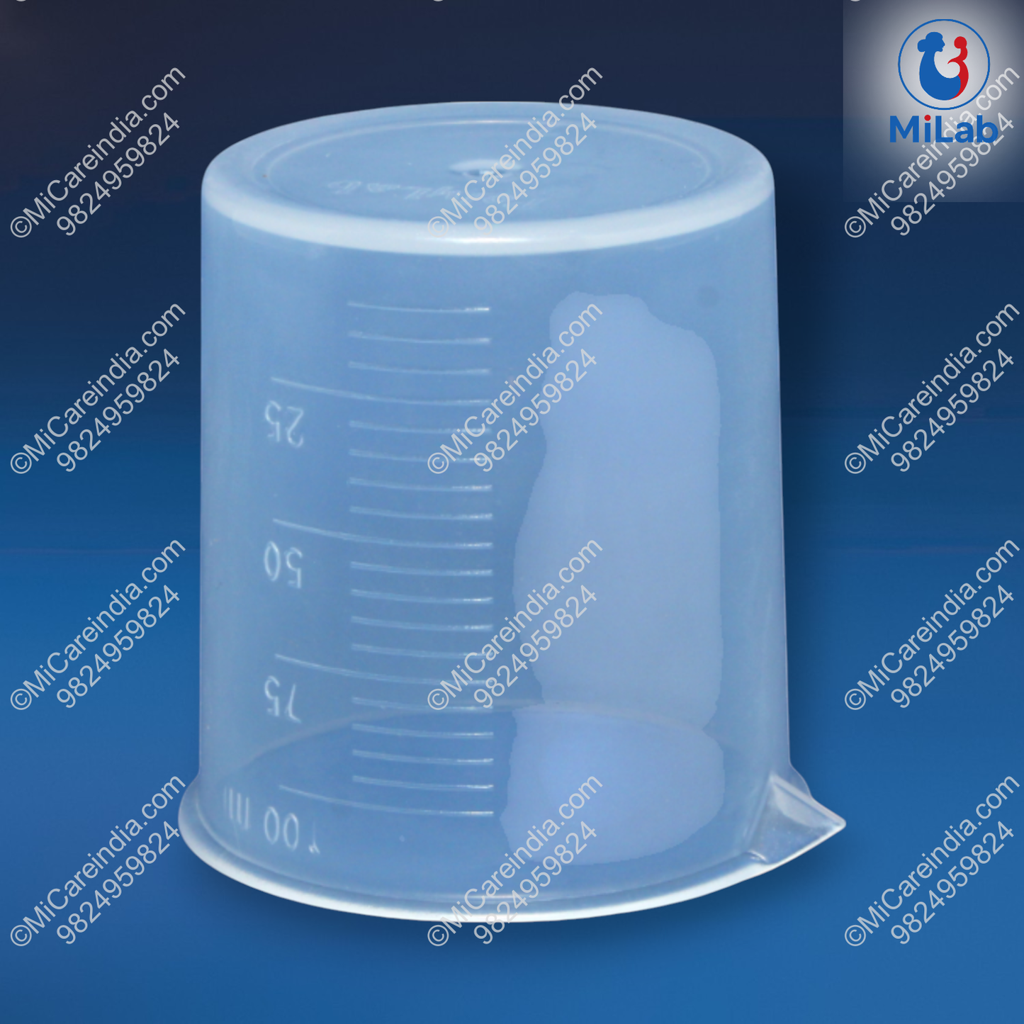 Plastic Beaker 100ml (Pack Of 12)