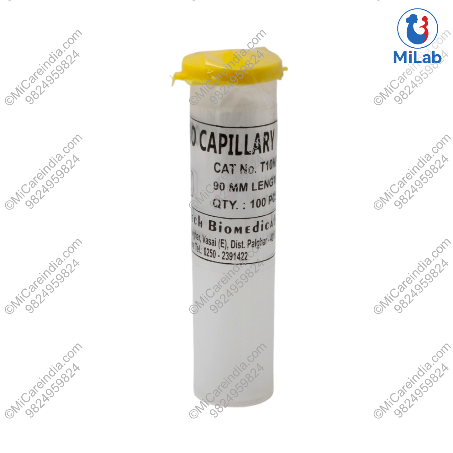 BTCT CAPILLARY FOR BLOOD SAMPLING 10X100 PC