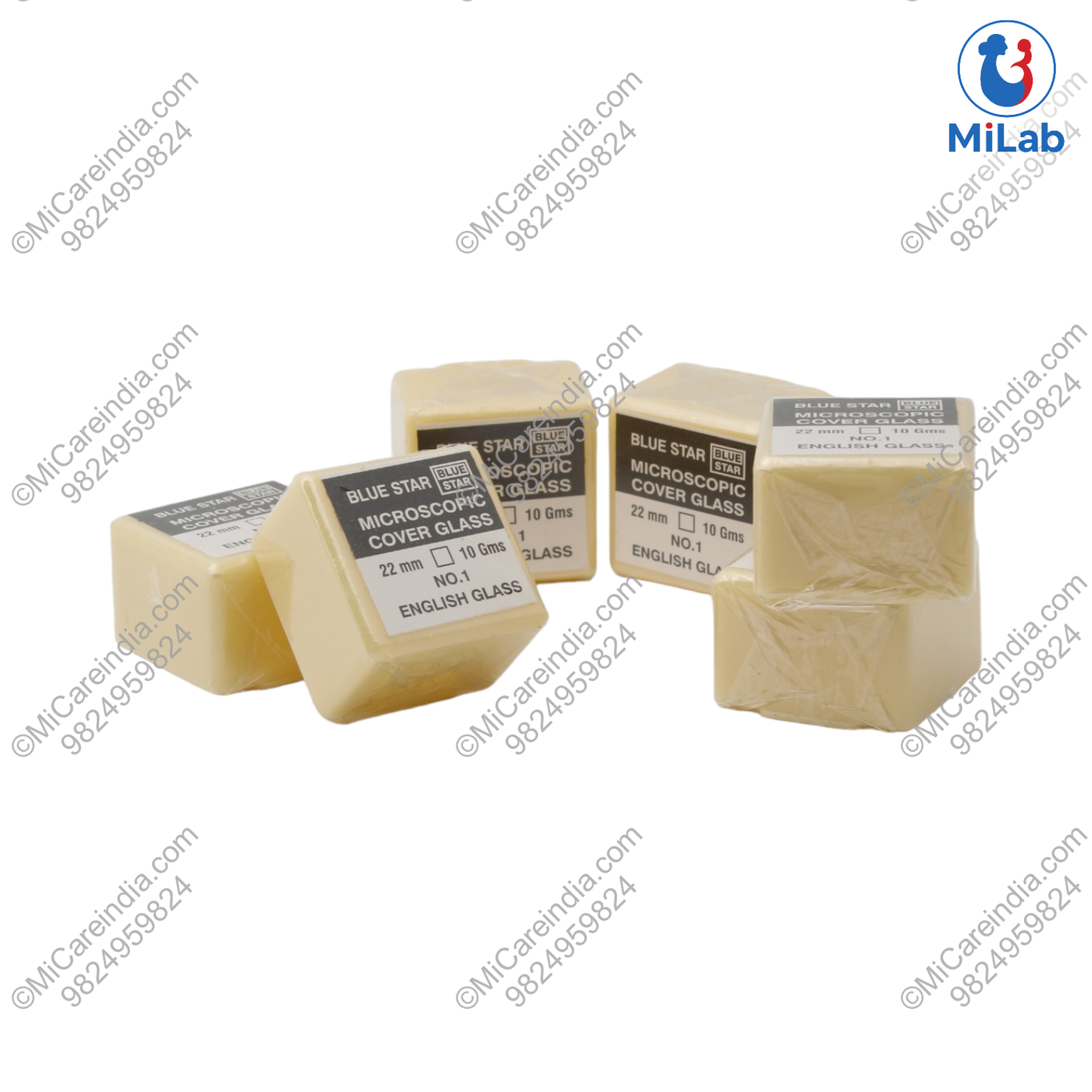 Bluestar Coverslip 22x22mm Box (Pack of 20)