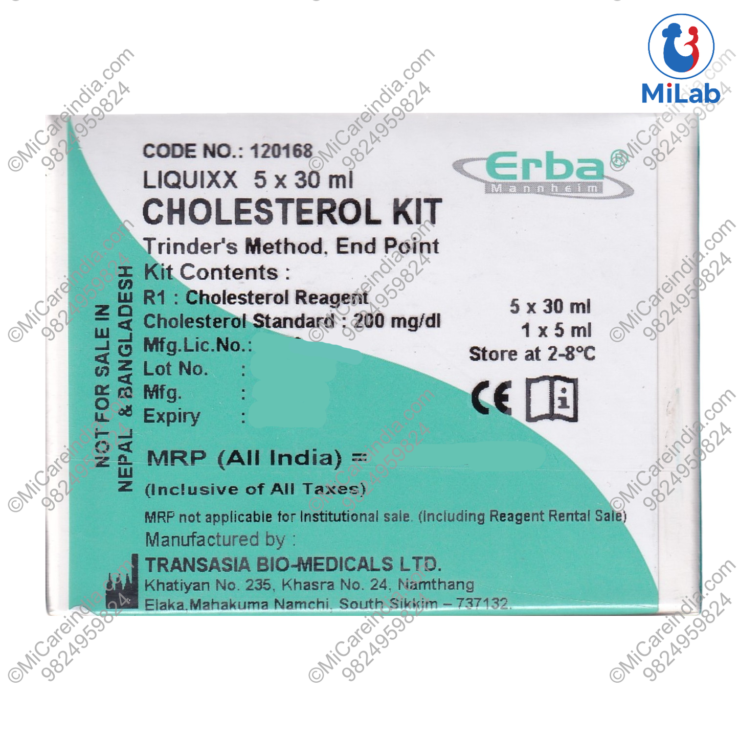 Transasia Cholesterol Kit (5x30ml)
