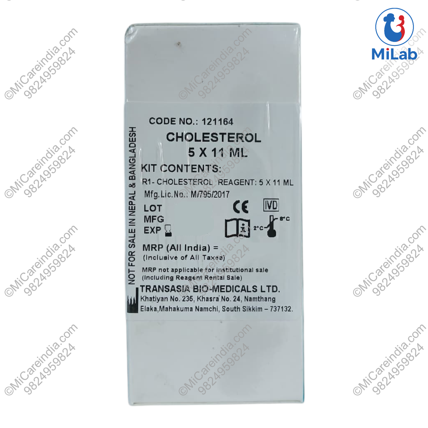 Transasia Cholesterol System Pack Kit (5x11ml)