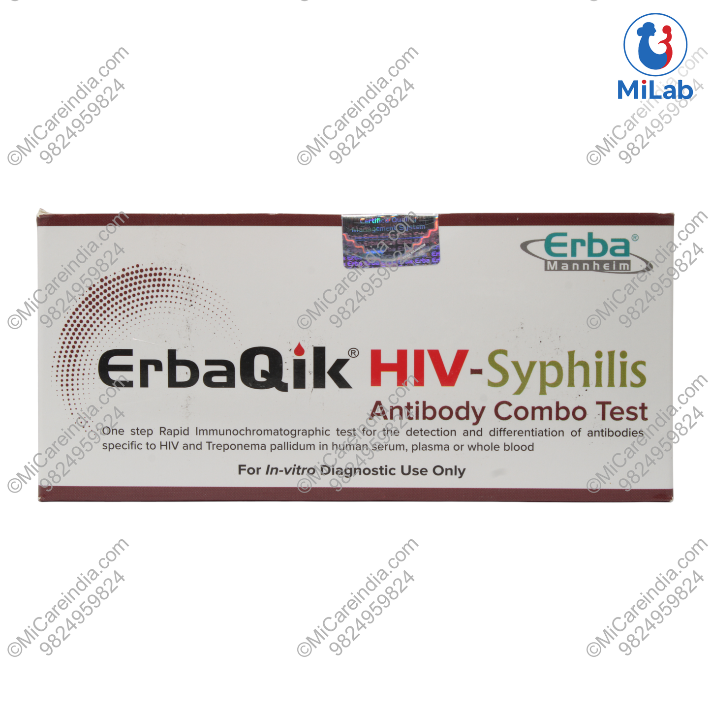 HIV + SYPHILIS ERBAQIK 25 TEST KIT
