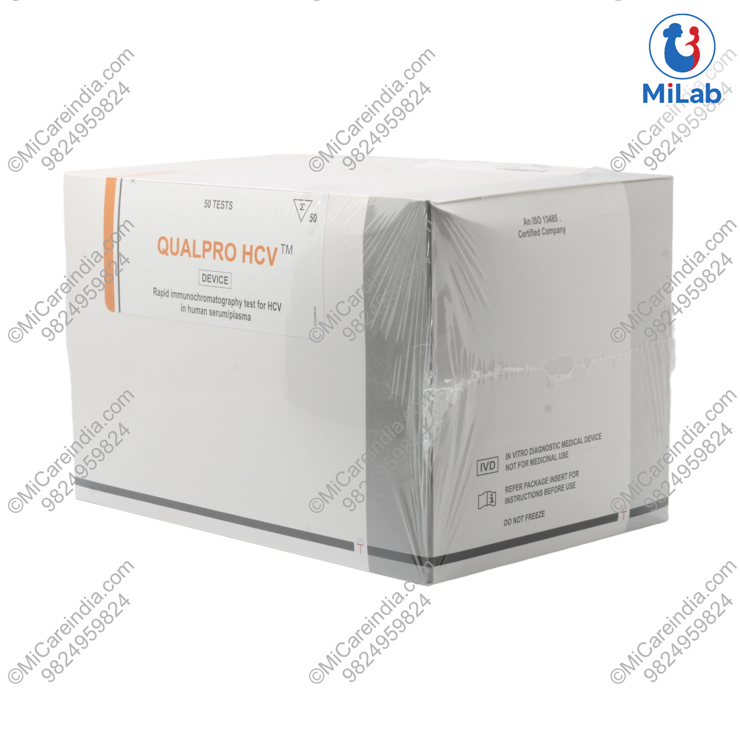 HCV CARD QUALPRO 50 TEST KIT