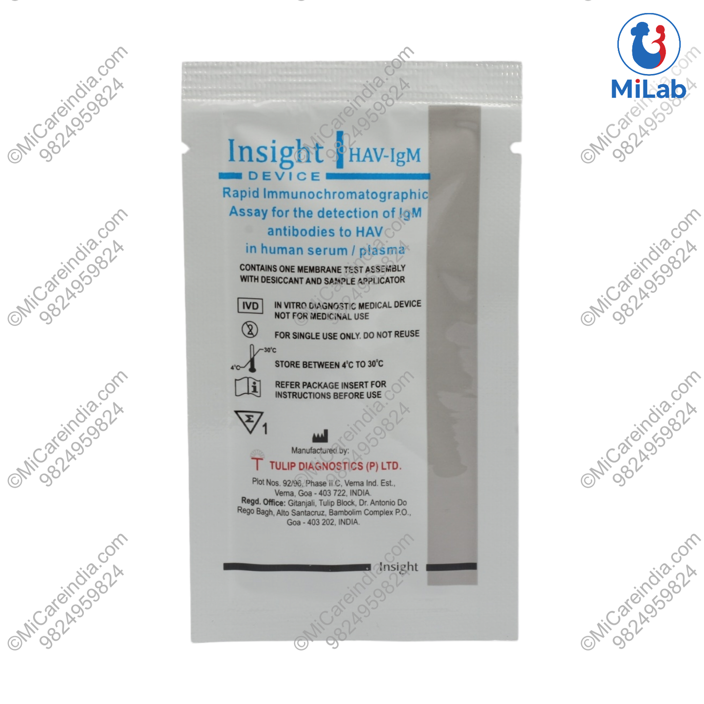 Tulip Insight HAV IgM Kit (10 Tests)