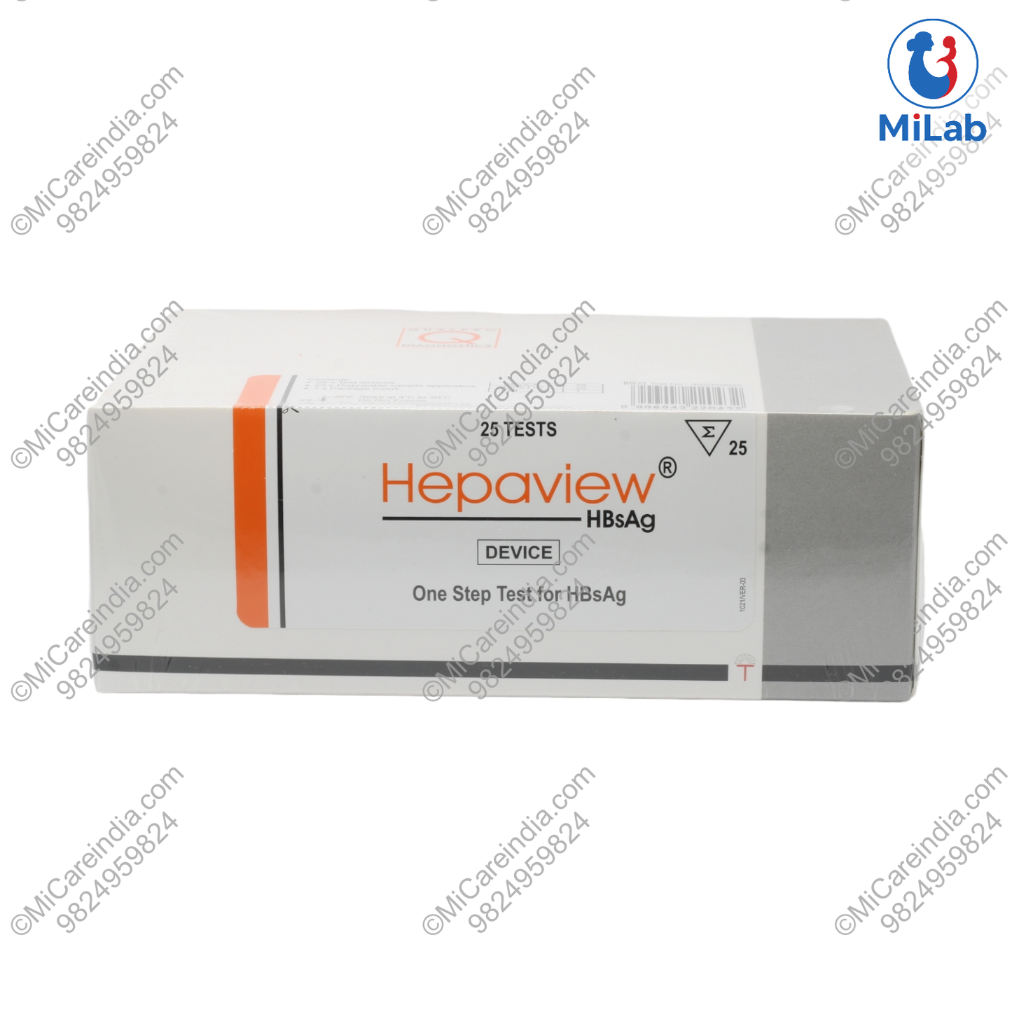 Tulip Hepaview HBsAg Card Kit (25 Tests)