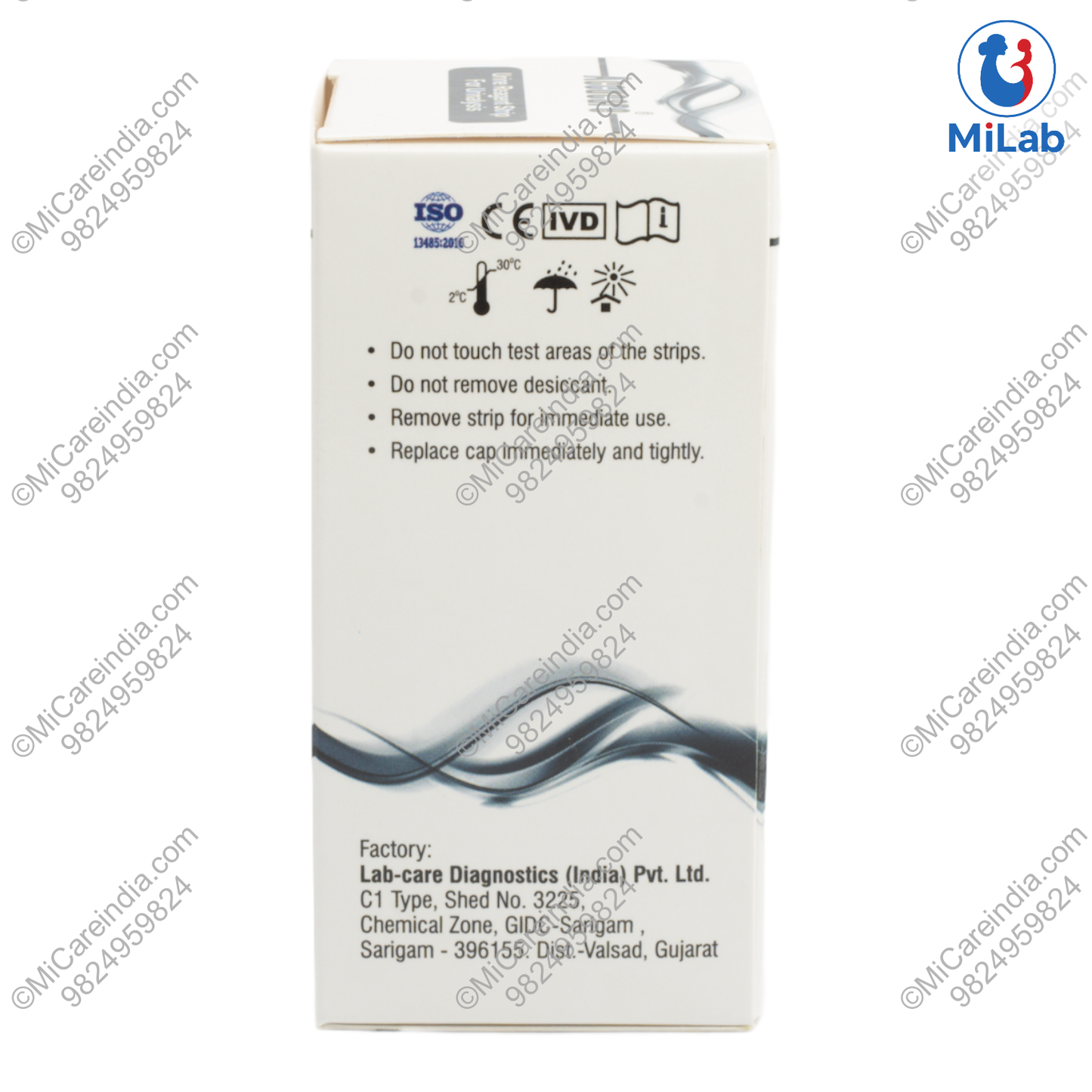 Labcare Urichex GPK Keto Urine Test Strips (100 Strips)