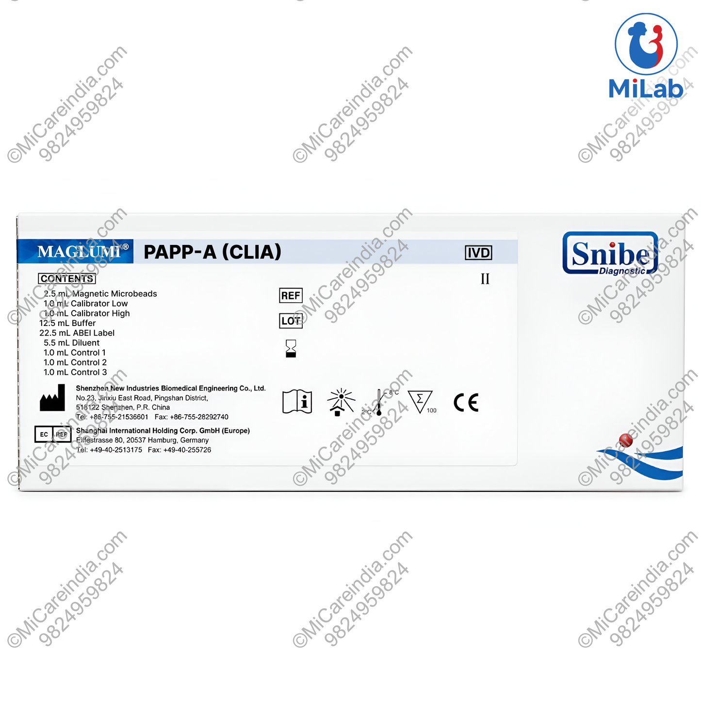 Snibe Maglumi PAPP-A CLIA Test Kit (100 Tests)