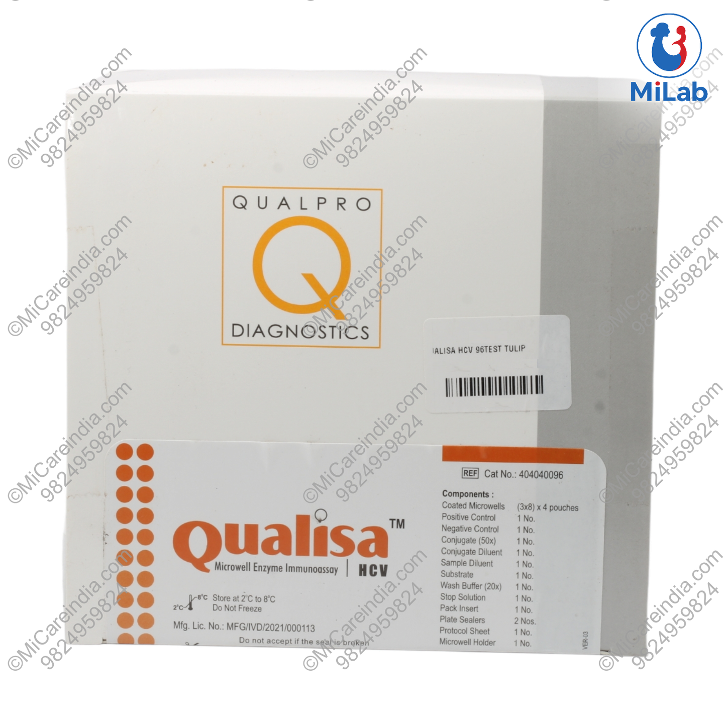 HCV QUALISA 96 TEST KIT
