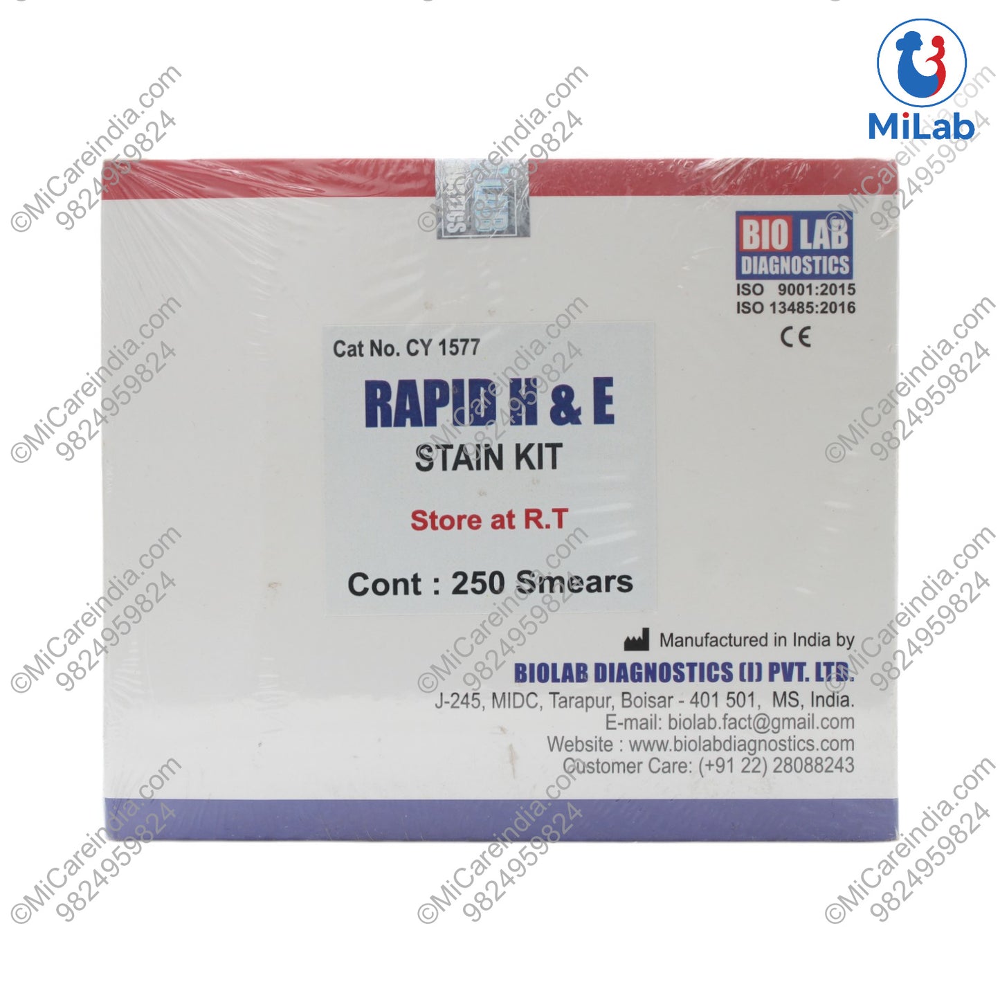 Biolab Rapid H&E Stain Kit (250 Smears)