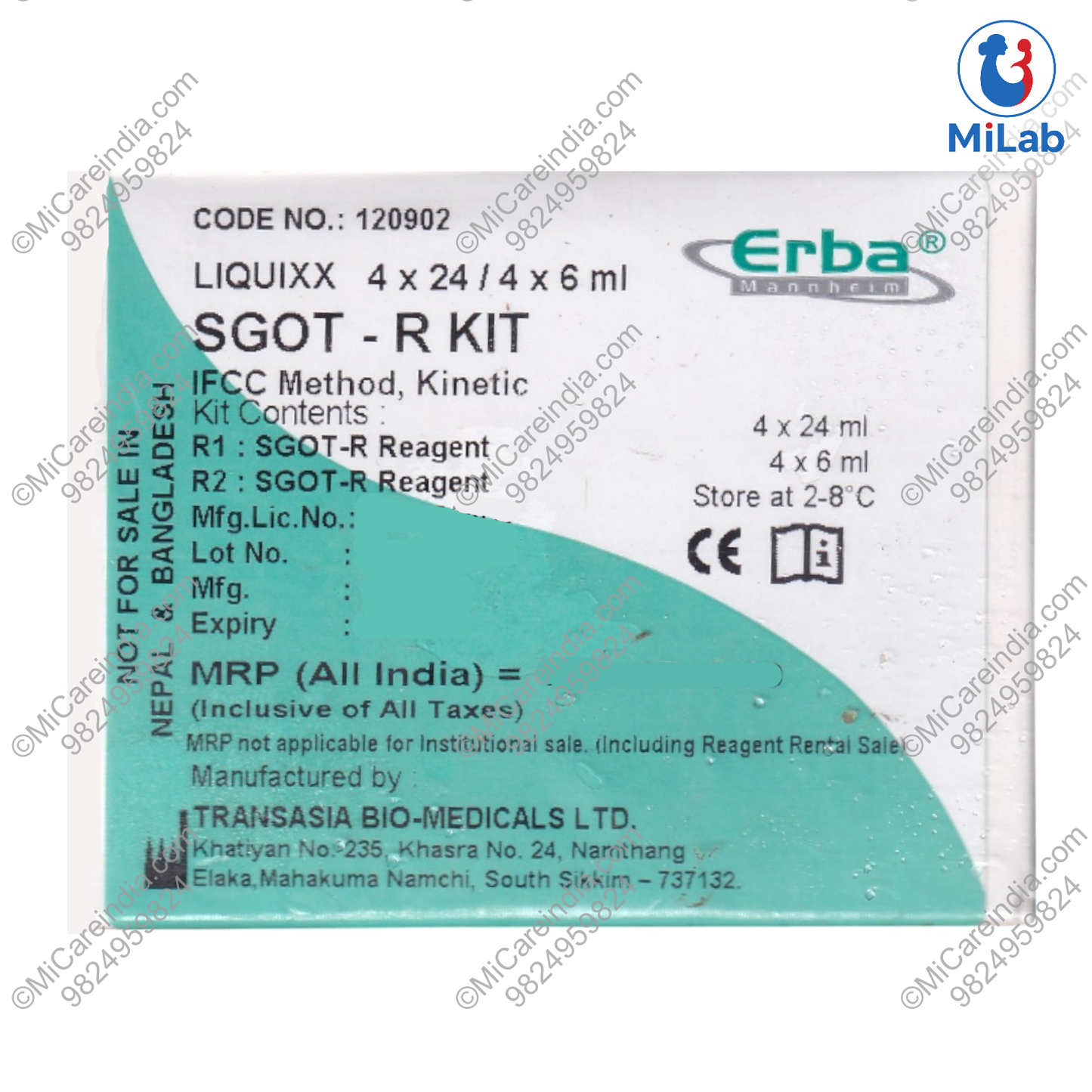 Transasia SGOT Kit (4x30ml)