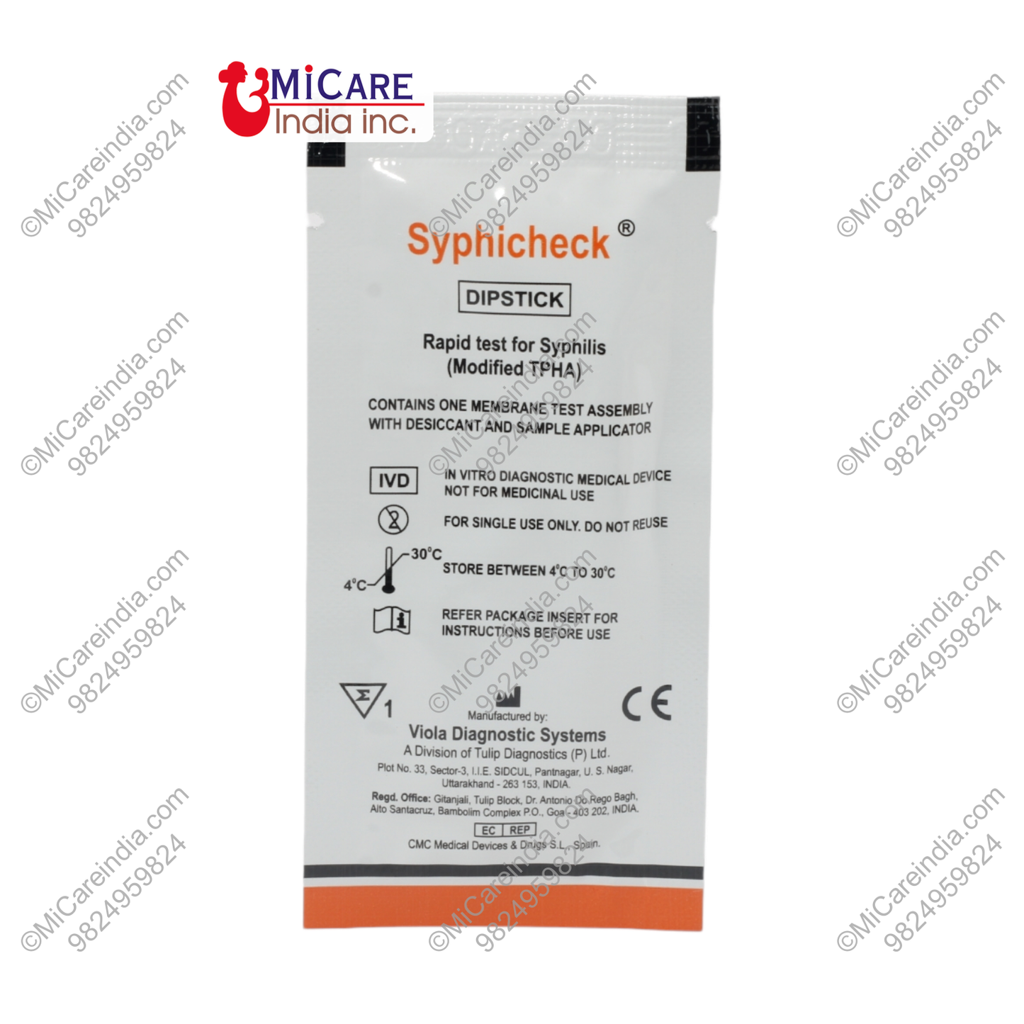 TPHA CARD SEROCHECK 25 TEST KIT