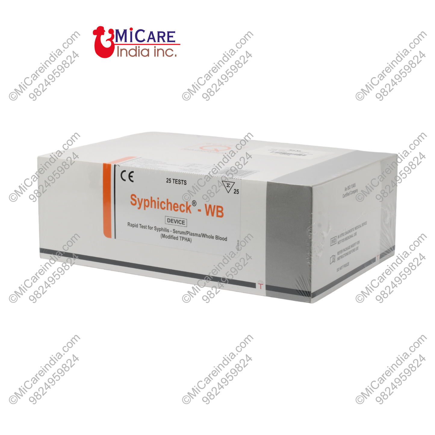 TPHA CARD SYPHICHECK 25 TEST KIT