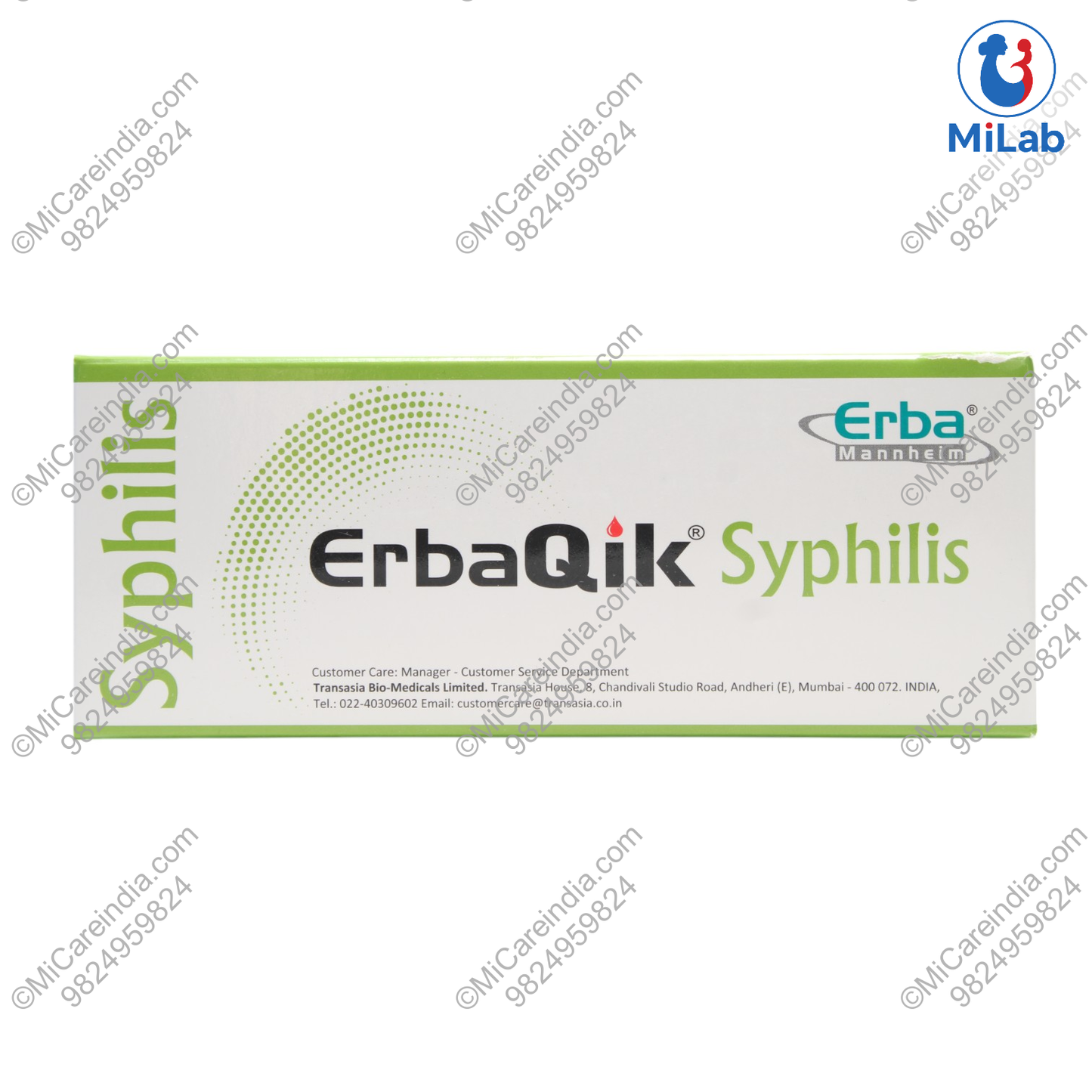 SYPHILIS (TPHA) CARD ERBAQIK 25 TEST KIT