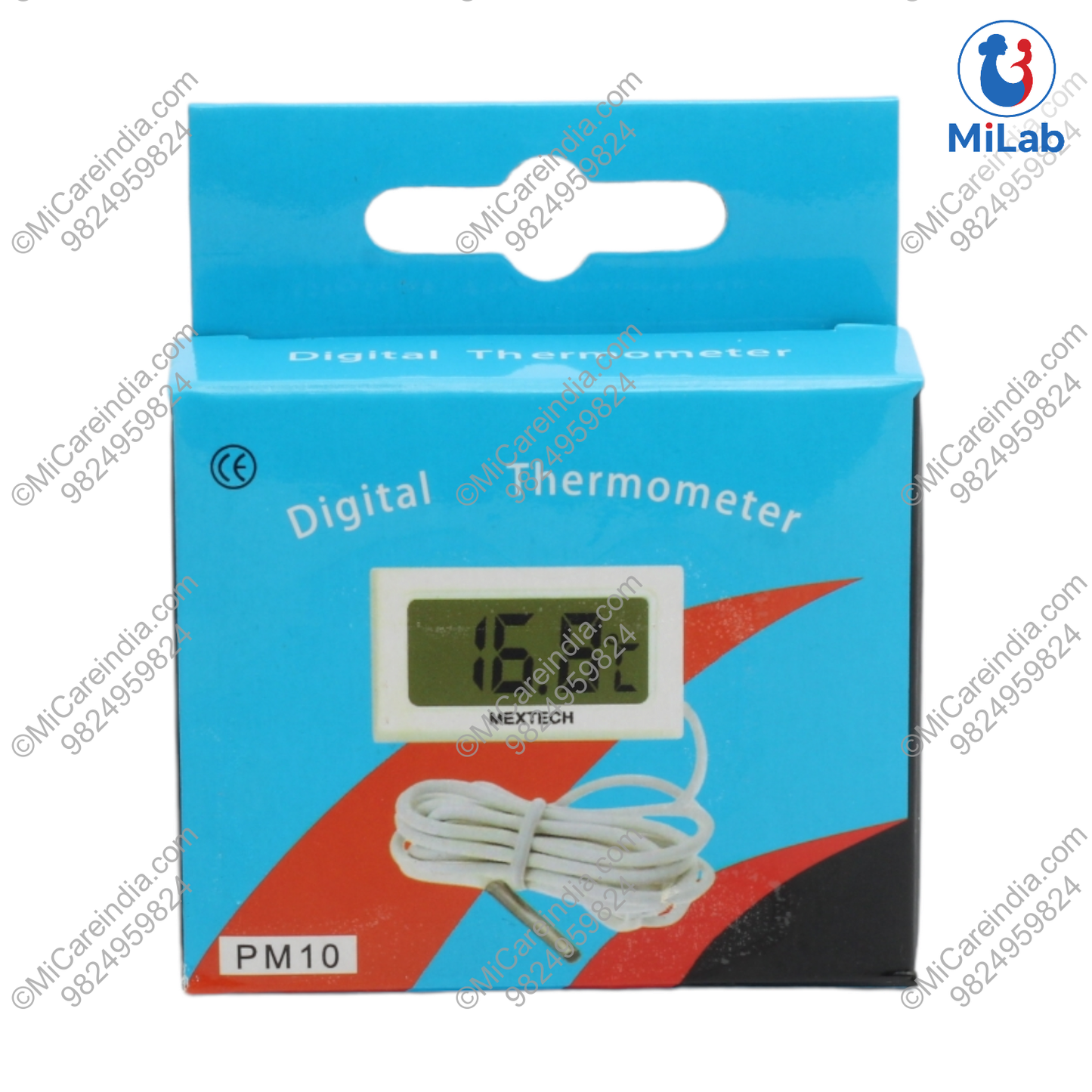DIGITAL THERMOMETER PM-10 MEXTECH (RANGE: -50°C TO +110°C)