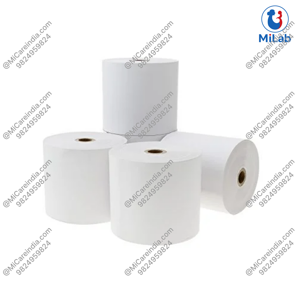 Thermal Paper Roll for ECG Machine & Diagnostic Analyzers 57mm x 25m (Pack of 2)