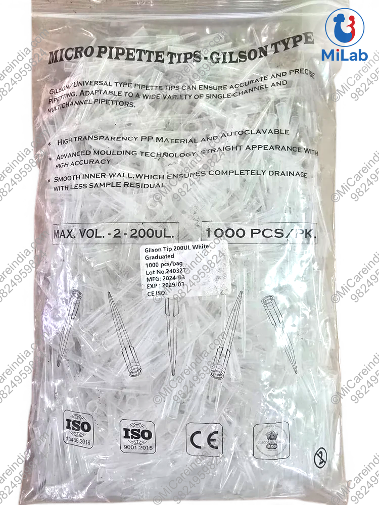 MICRO TIPS 2-200UL CAL 1000PC PACK