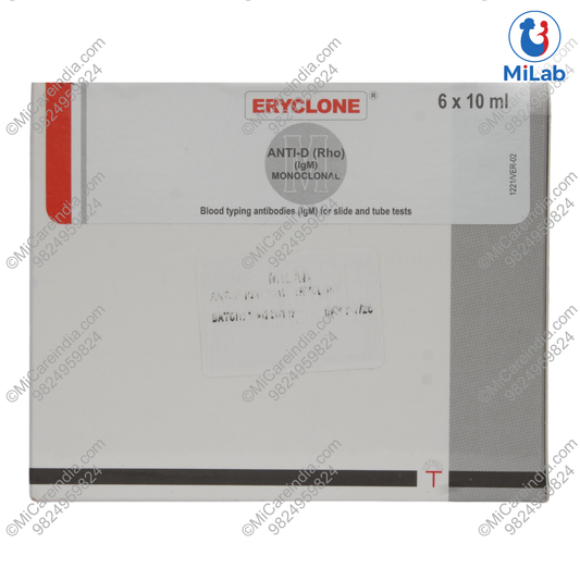 ANTI D (IGM) ERYCLONE 6X10ML KIT