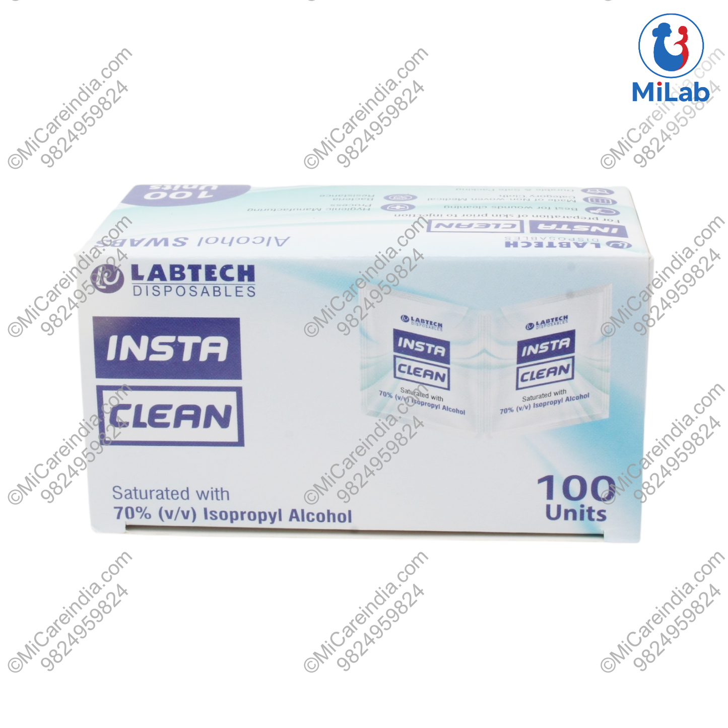 ALCOHOL SWAB 100 PC PACK