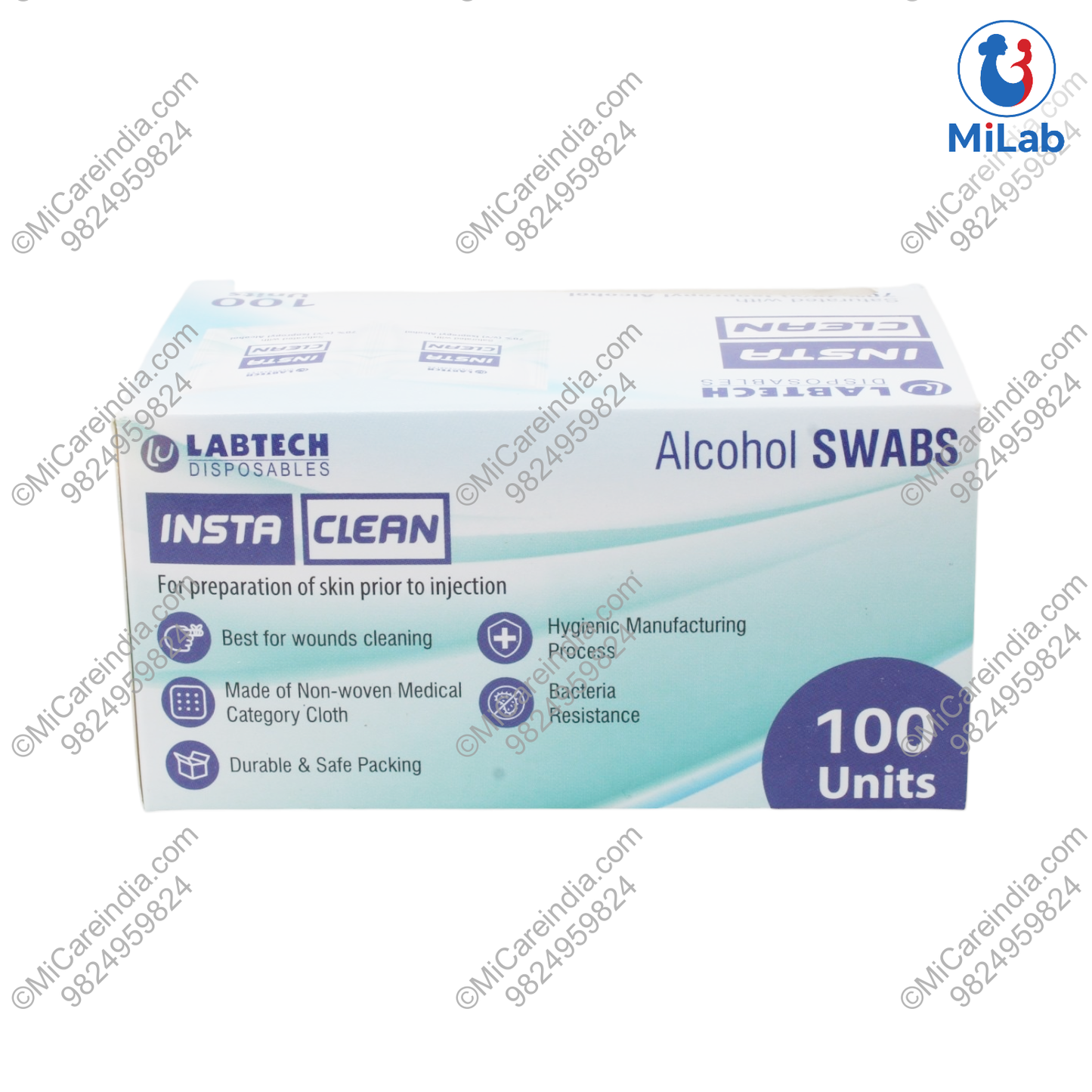 ALCOHOL SWAB 100 PC PACK