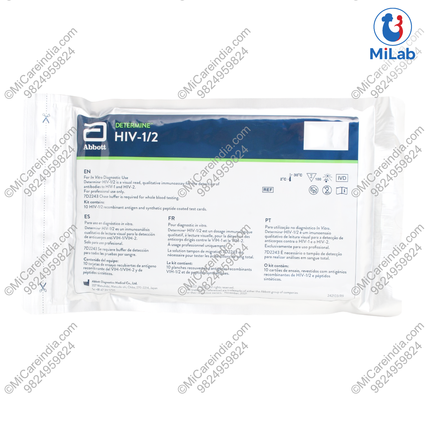 Abbott Determine HIV Rapid Test Kit (100 Tests)