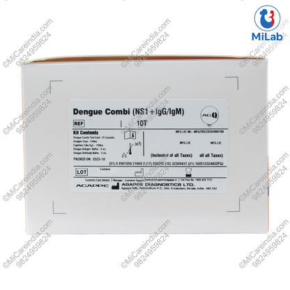 Agappe Dengue (NS1 & IgG+IgM) Kit (10 Tests)