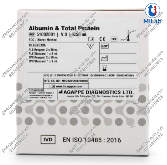 Agappe Albumin & Protein Kit (4x50ml)