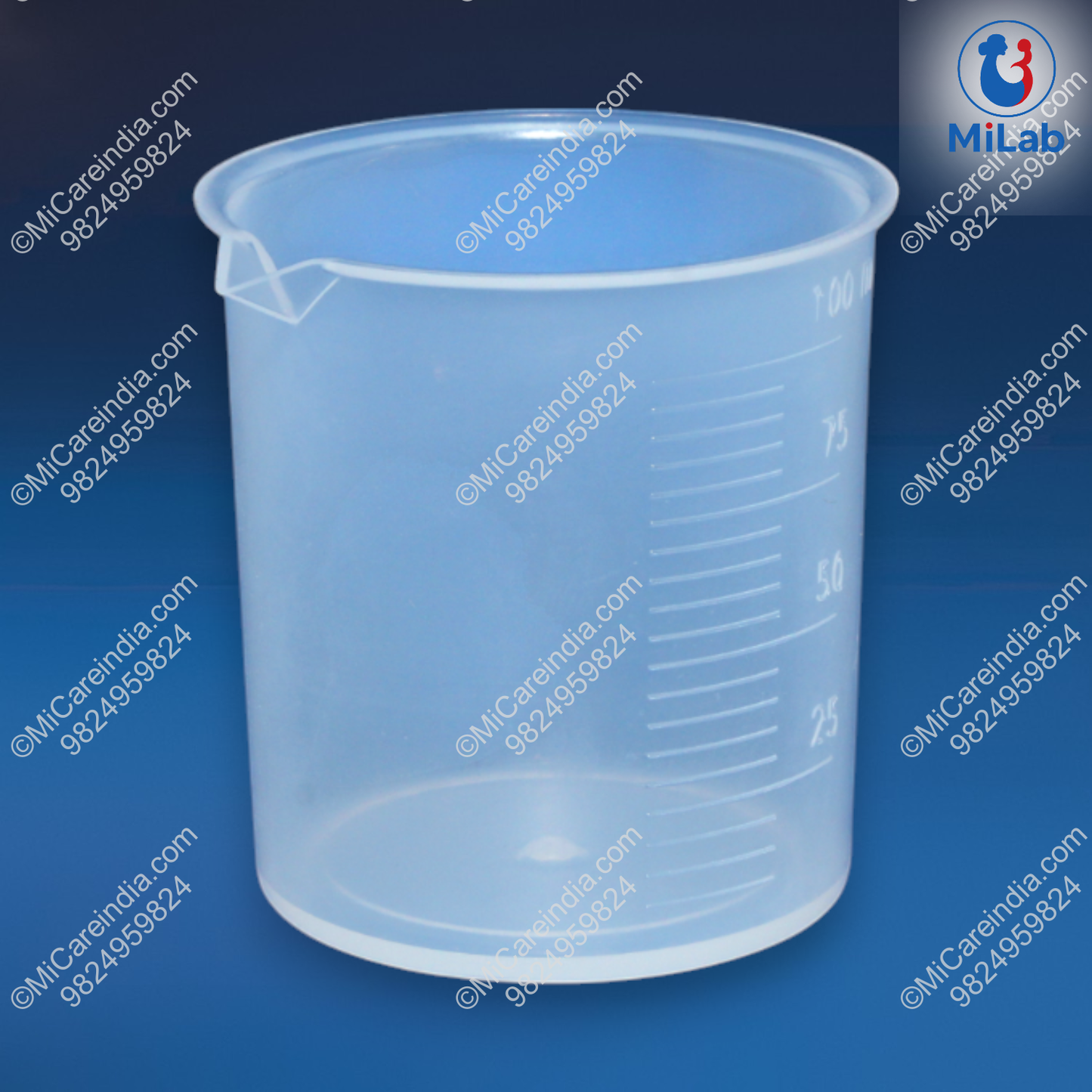 Plastic Beaker 100ml (Pack Of 12)