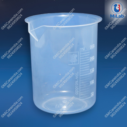 Plastic Beaker 250ml (Pack Of 6)