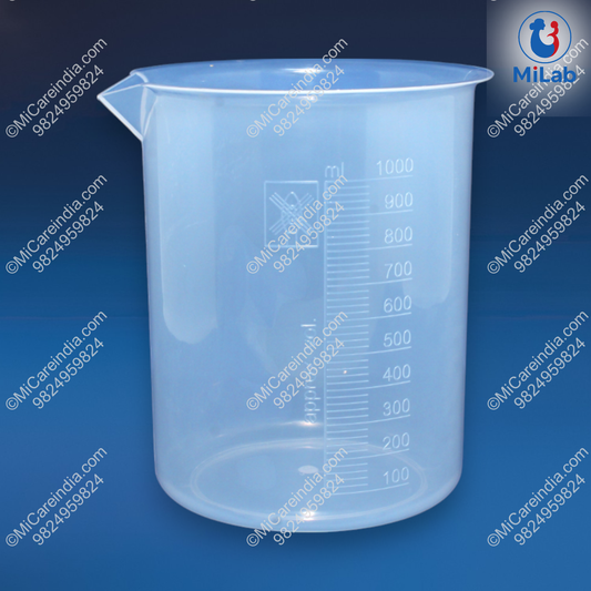 Plastic Beaker 1000ml (Pack Of 2)