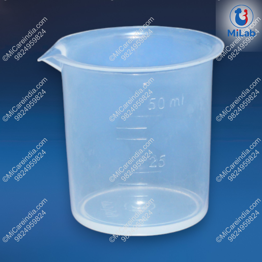 Plastic Beaker 50ml (Pack Of 12)