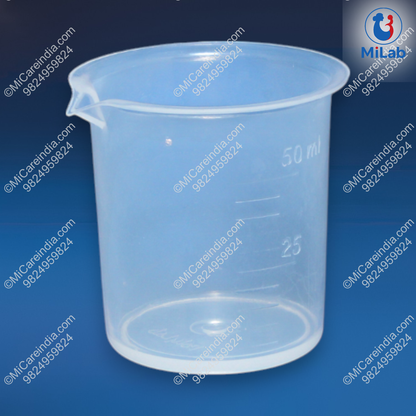 Plastic Beaker 50ml (Pack Of 12)