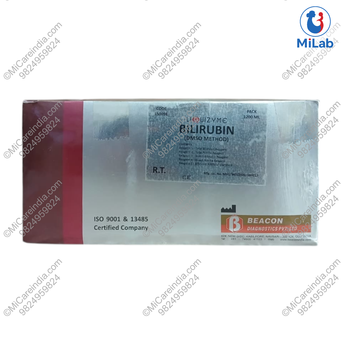 Beacon Bilirubin (Total & Direct) Kit (10x120ml)