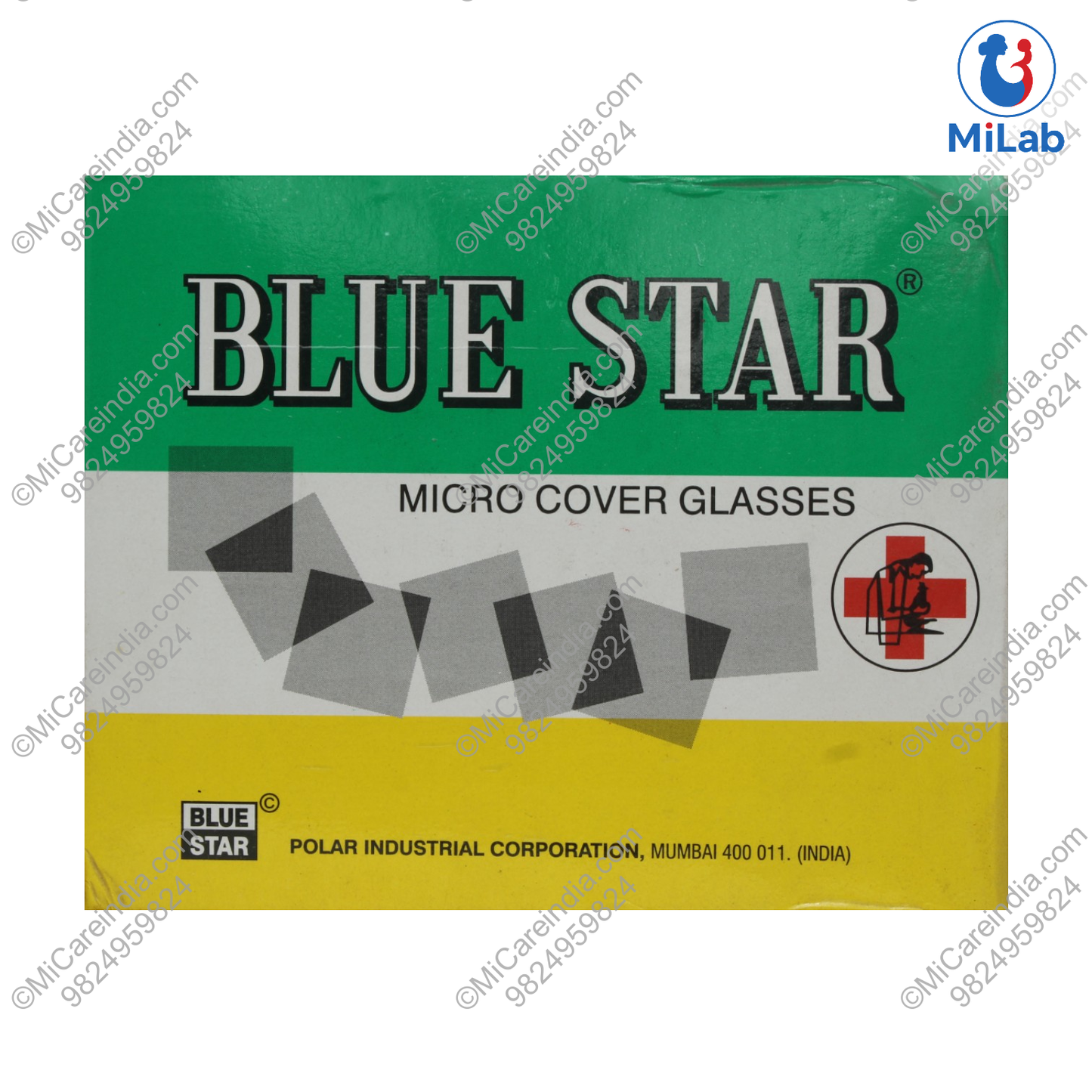 Bluestar Coverslip 18x18mm Box (Pack of 20)
