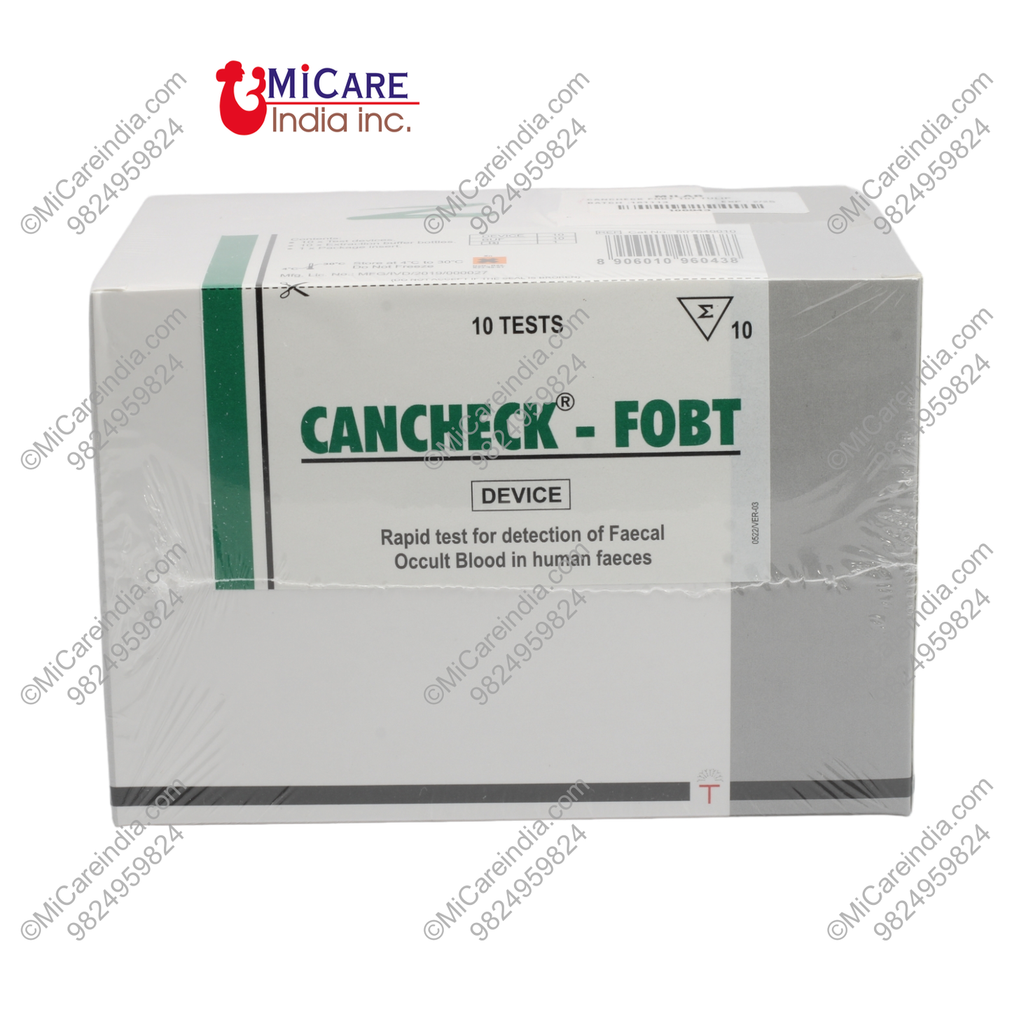 CANCHECK FOBT 10 TEST KIT