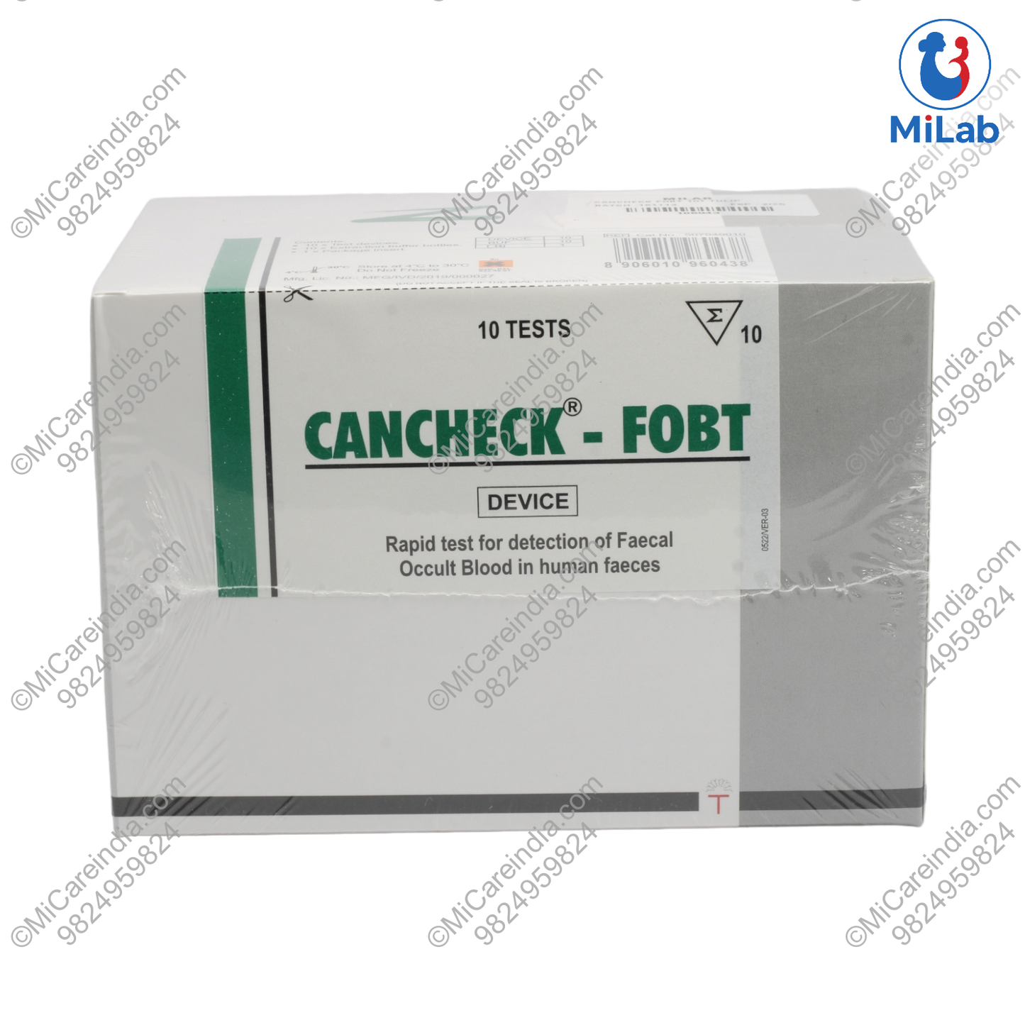 Tulip Cancheck FOBT Kit (10 Tests)