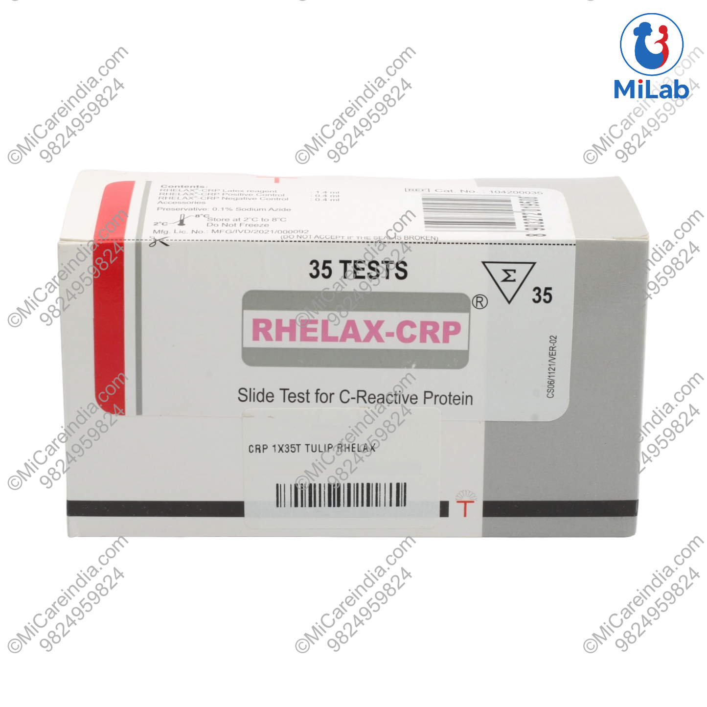 Tulip Rhelax CRP Kit (1x35 Tests)