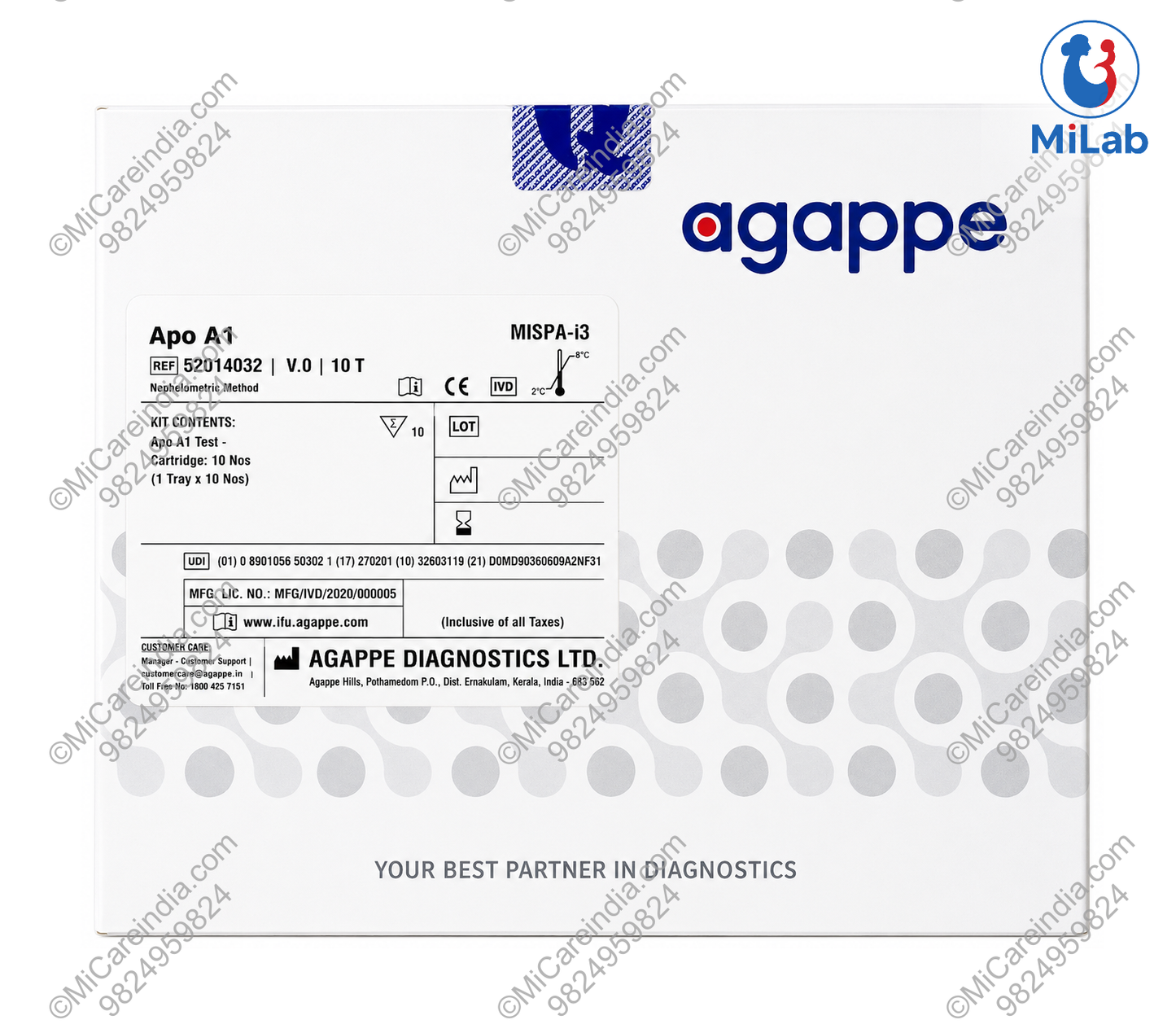 Agappe Mispa i3 Apo A1 Kit (10 Tests)