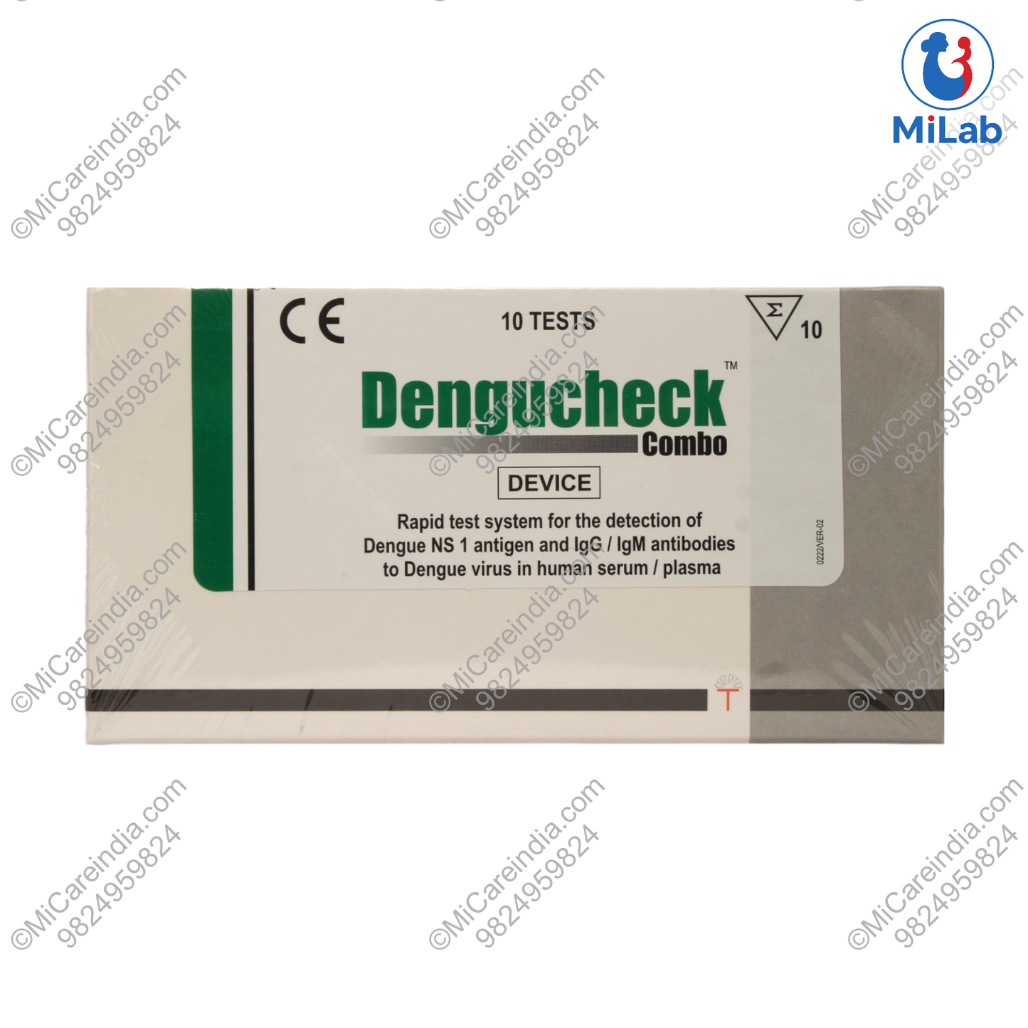 Tulip Dengue Check Combo Kit (NS1 & IgG + IgM) (10 Tests)