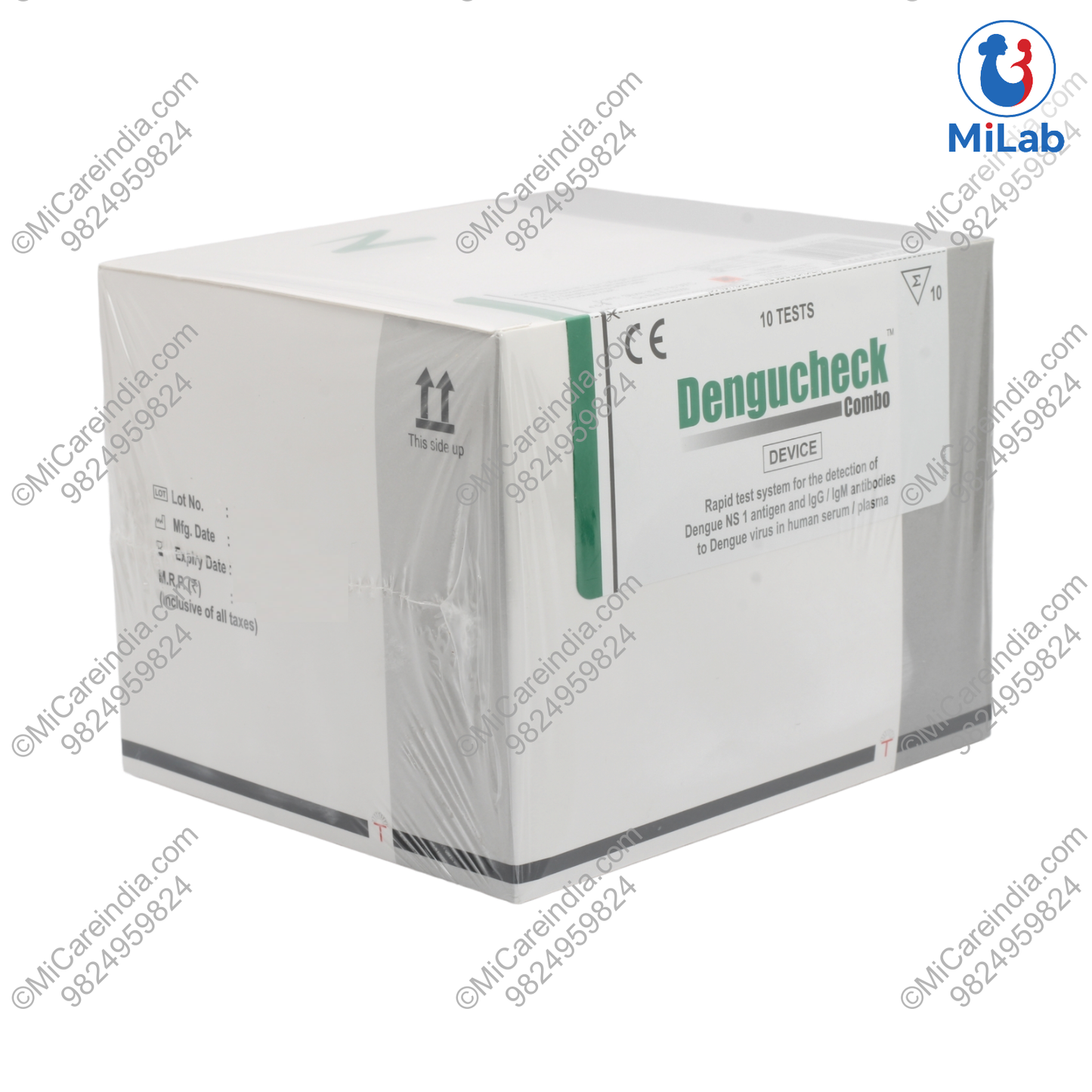 Tulip Dengue Check Combo Kit (NS1 & IgG + IgM) (10 Tests)