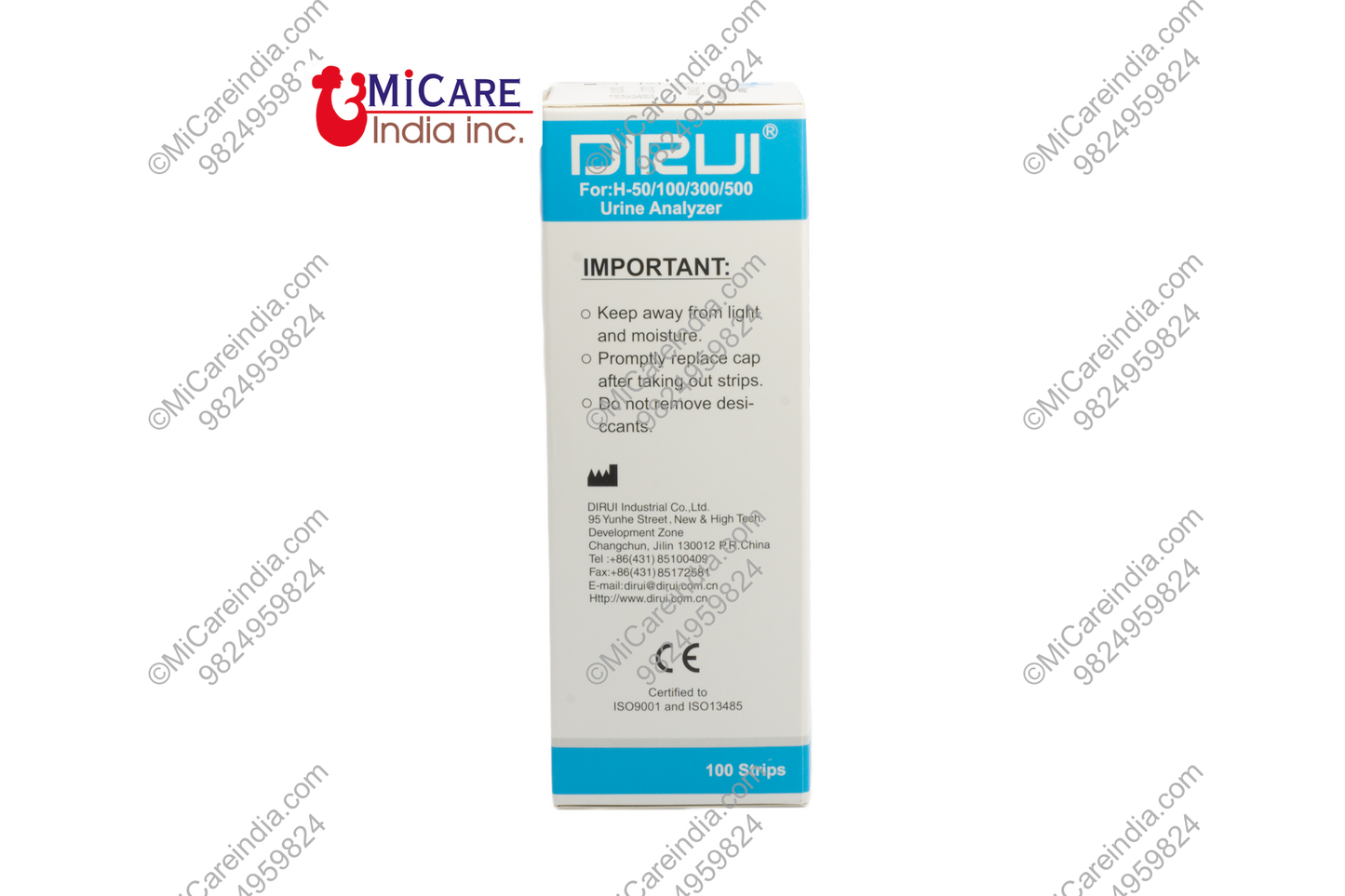DIRUI URISTIK H10 100 STRIPS PACK