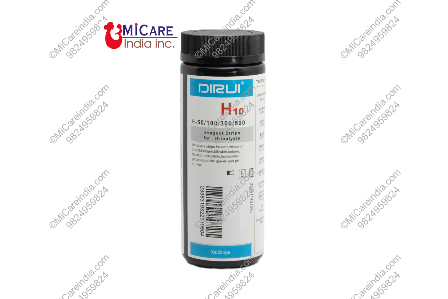 DIRUI URISTIK H10 100 STRIPS PACK