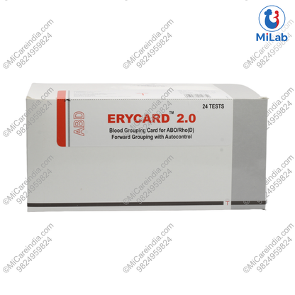 Tulip Erycard 2.0 Blood Grouping Card Kit