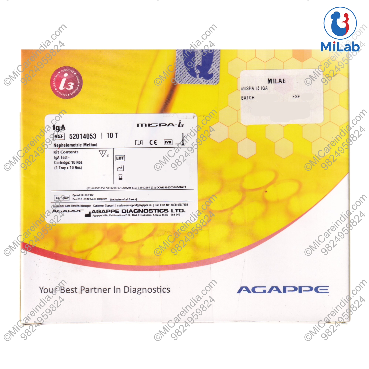 Agappe Mispa i3 IgA Kit (10 Tests)