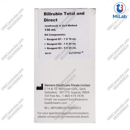 Siemens Bilirubin (Total & Direct) Kit (1x130ml)