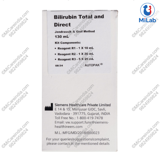 Siemens Bilirubin (Total & Direct) Kit (1x130ml)